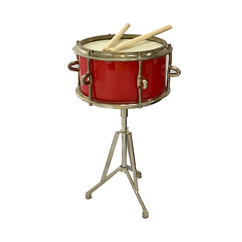 9cm Miniature Snare Drum Model Mini Musical Instrument Dollhouse ob11 1/6 Action figure Accessories bjd 9cm can not paly