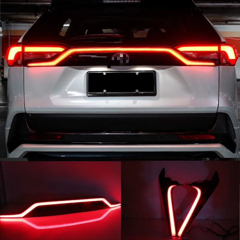 For RAV4 taillight RAV 4 2019~2021 LED car accessories Taillamp RAV4 rear light fogDynamic car bumper tail light