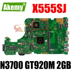 X555SJ Motherboard N3700 Quad core Processor GT920M 2GB For ASUS X555 X555S X555SJ K555S A555S Laptop Mainboard Test OK