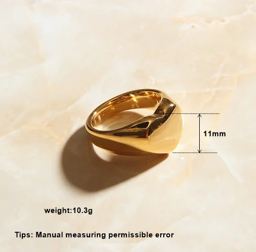 SOMMAR Hot New Gold color size 10 6 7 8 9 Girlfriend engagement ring Heart shape ring men wedding jewelry