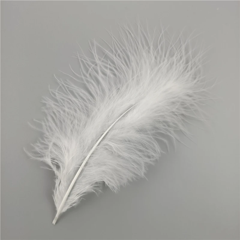 20Pcs/Lot 10-15cm Colored Natural Turkey Marabou Feather Fluffy Plume Wedding Dress Party DIY Decorations Handicraft Accessories