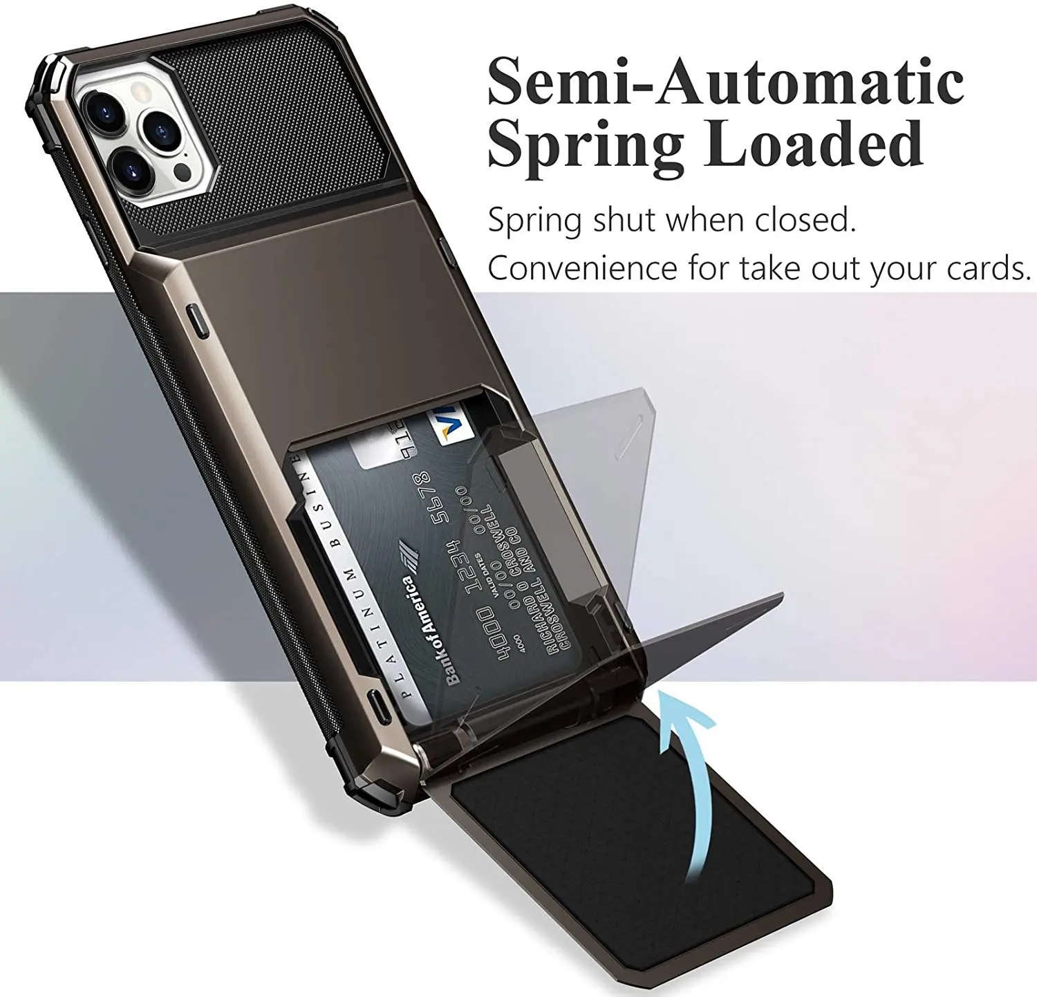 Card Slots Wallet Case For iPhone 14 13 11 12 Pro Max 7 8 Plus X XS Max XR SE 2020 Cover Slide Armor Wallet Card Slots Holder