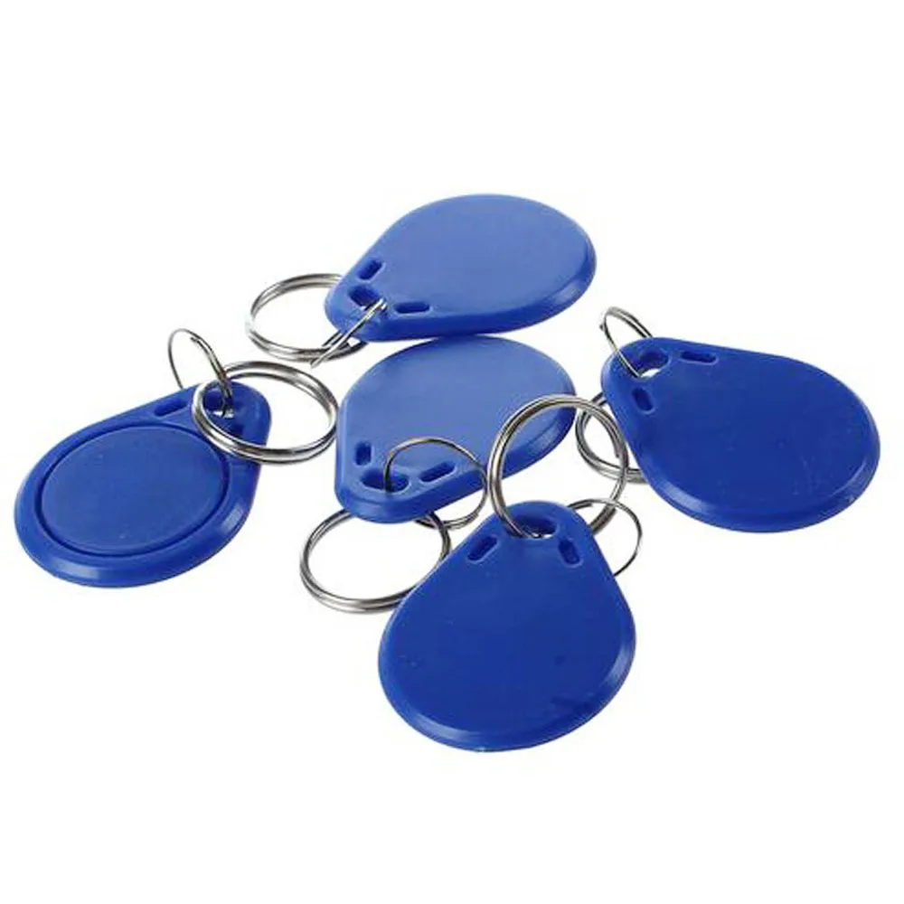 100pcs 13.56MHz IC M1 Keyfobs Tags Access Control System kit RFID Key Finder Card Token Attendance Keychain ABS Waterproof