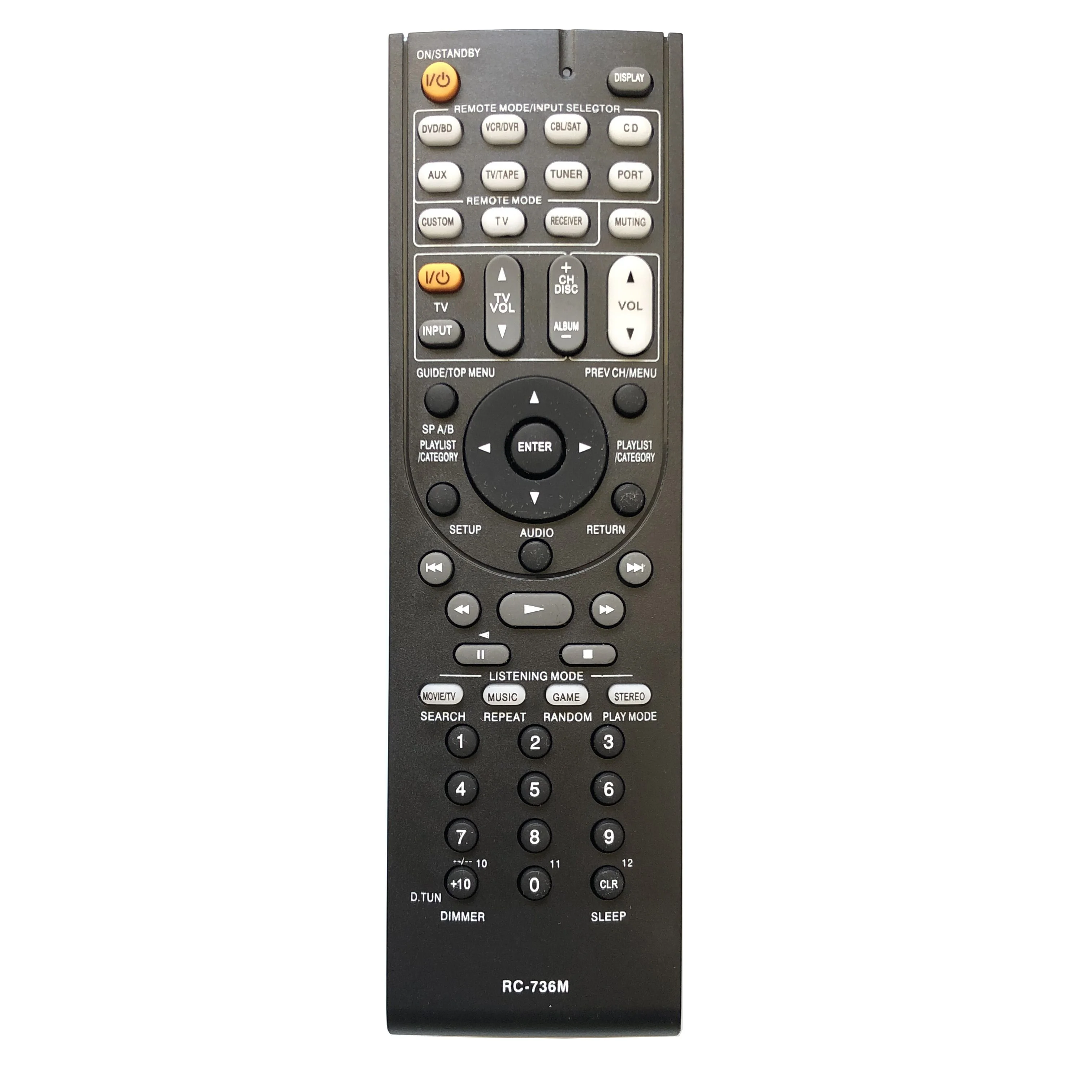 

Remote Control For Onkyo AV Receiver RC-736M RC-620M RC-737M RC-735M RC-738M RC-880M RC-682M RC-683M RC-865M RC-836M