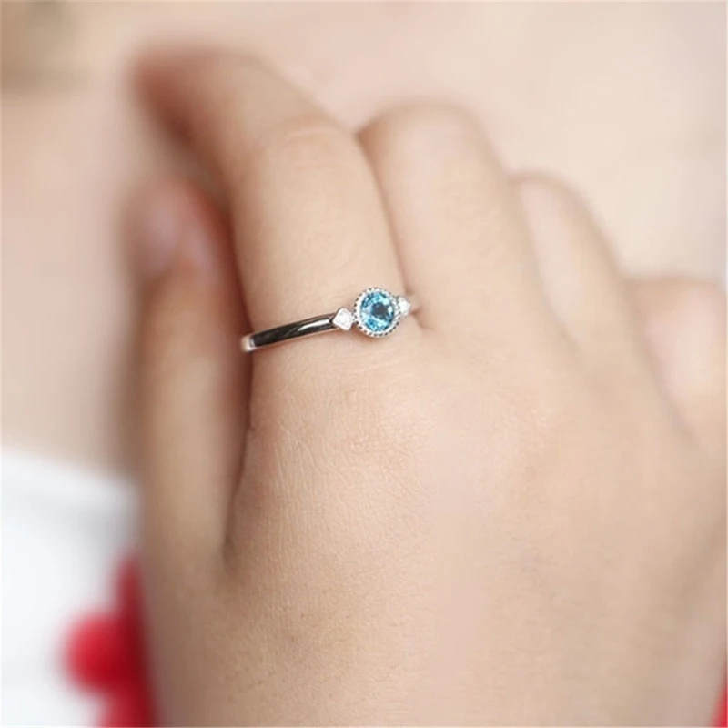 Fashion Crystal Zircon Rings For Women Accessories Jewelry Party Engagement Bridal Wedding Gift Simple Rings