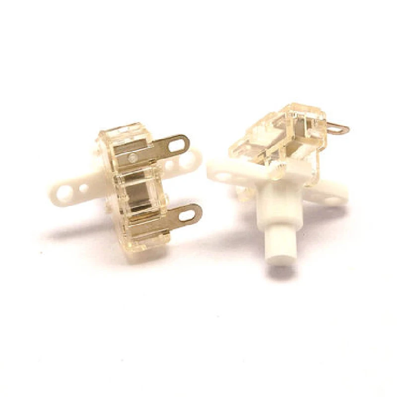 10Pcs PBS-04โปร่งใสปุ่มสวิทช์10A/250V สวิตช์ล็อคด้วยตนเอง