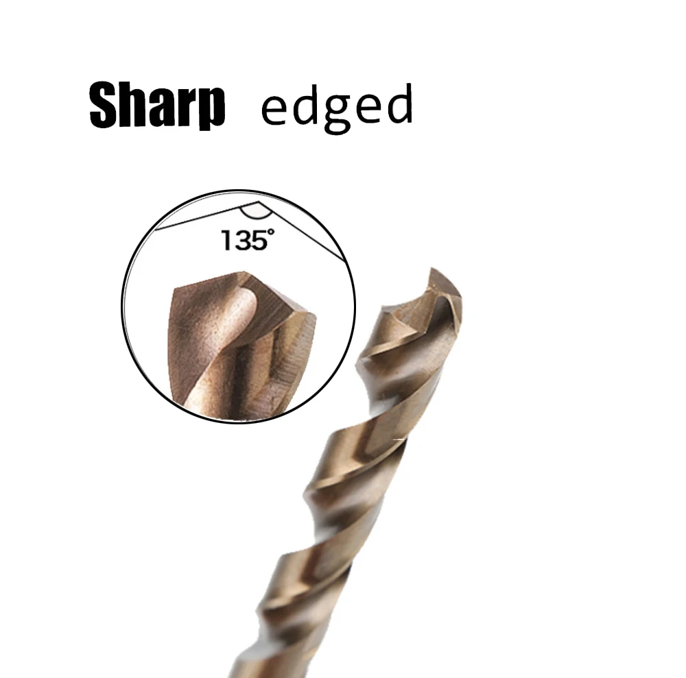 High quality 1PC HSS M42 Cobalt  twist Drill Bit 1 -14mm used  for Drilling on Hardened Steel, Cast Iron & Stainless Steel