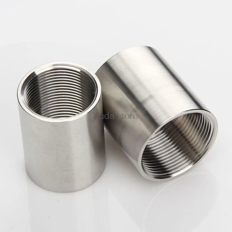 

1 шт. 304 Нержавеющая сталь BSP 1/8 "1/4" 1/2 "3/8" 3/4 "1" 1 "1-1/4" 1-1/2 "с внутренней резьбой фитинги для труб, разъем для воды и газа, полная резьба