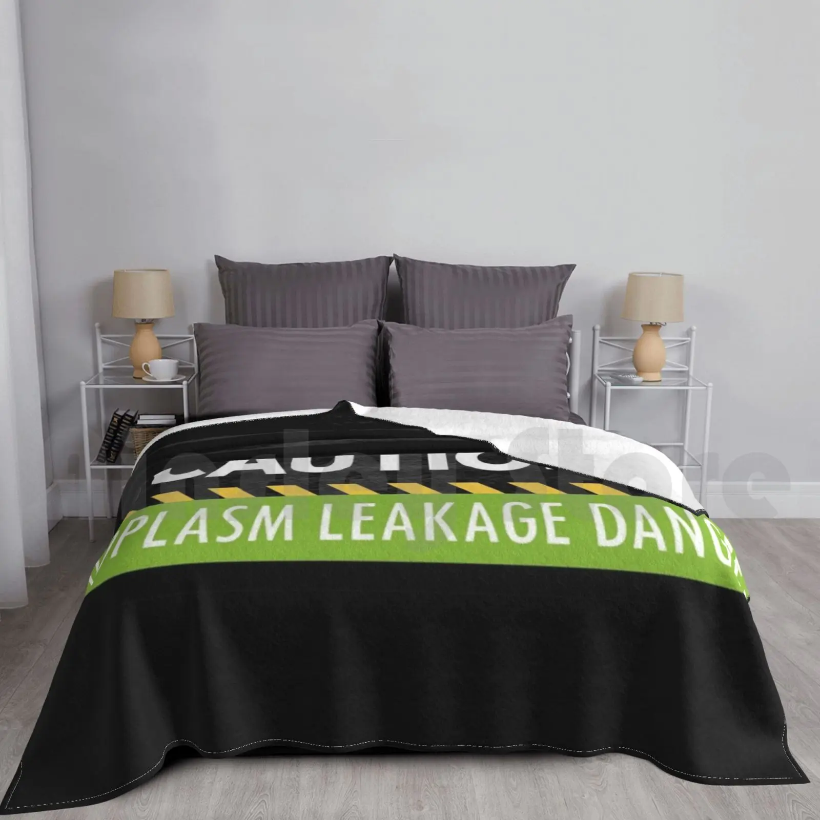 

Caution : Ectoplasm Leakage Danger Blanket Fashion Custom 2936 2016 Ectoplasm