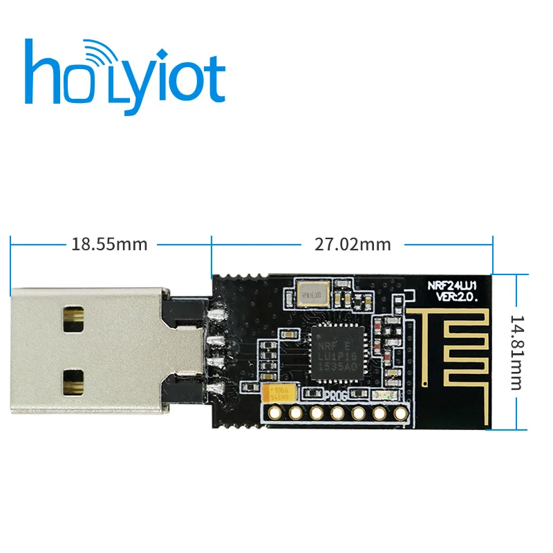 Imagem -03 - Módulo de Teclado e Mouse sem Fio Transceptor Spi de Baixa Potência Módulo Usb Eletrônico Nrf24lu1 2.4g