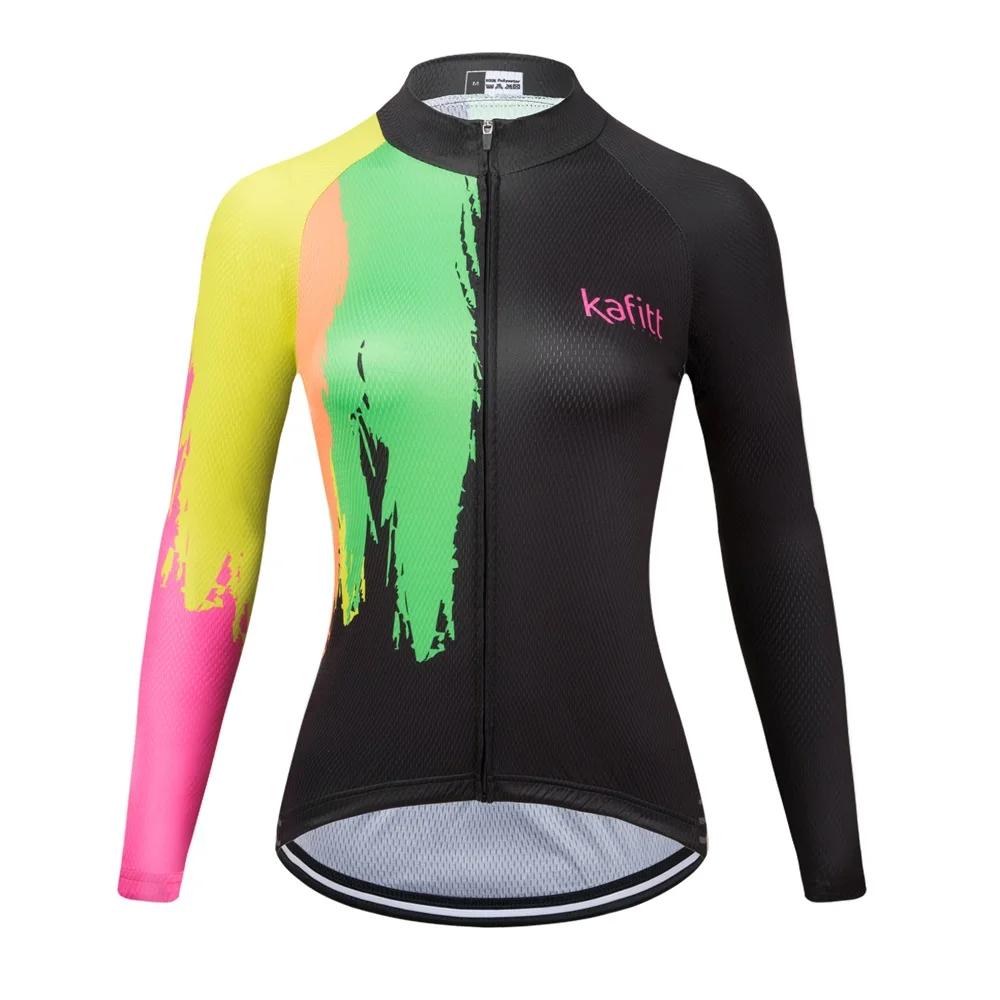 Kafitt Summer Feminine Cycling Long Sleeve Shirt Road Bike Blouse Lightweight Sport Riding Clothing Professional Team Jacket New