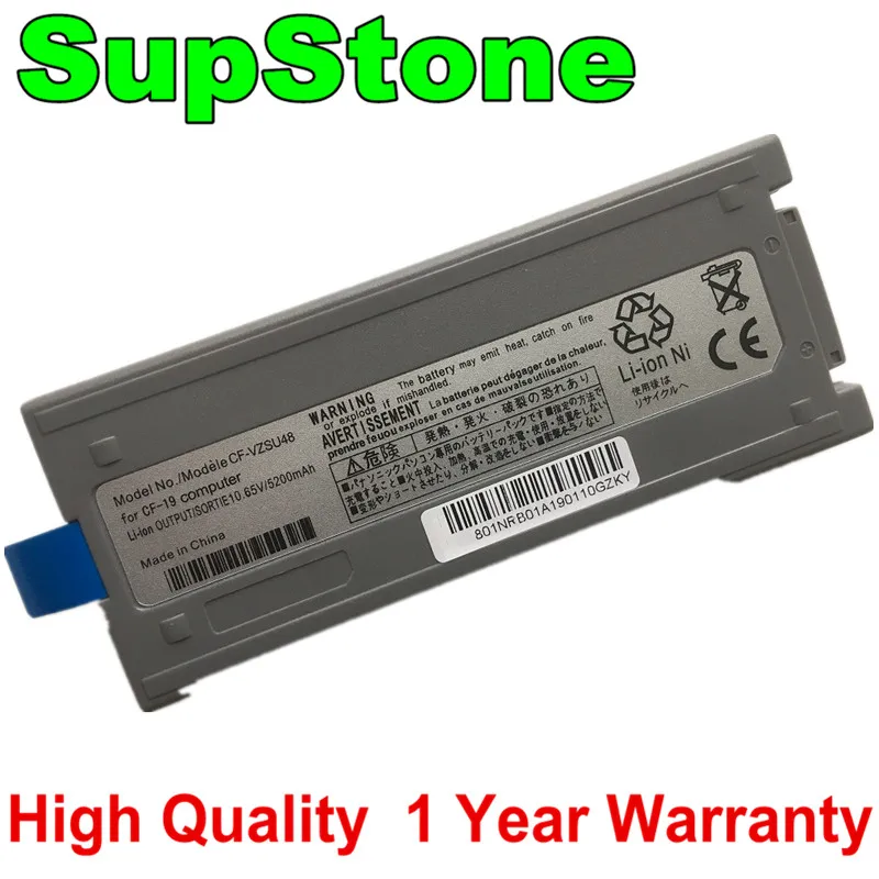 SupStone 6Cell New CF-VZSU48U Laptop Battery For Panasonic Toughbook CF-19 CF19 CF-VZSU48 CF-VZSU48R CF-VZSU28 CF-VZSU50