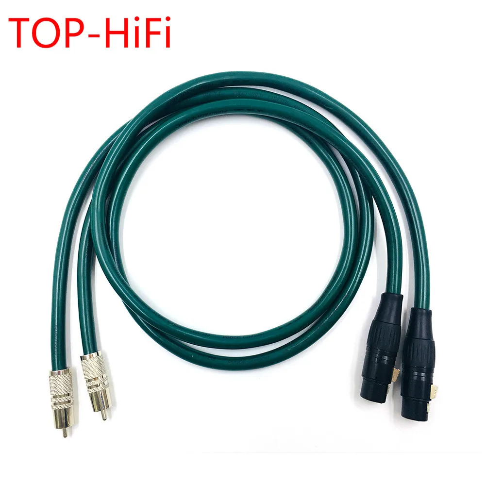 

TOP-HiFi Pair Rhodium Plated RCA to XLR Female Balacned Interconnect Cable 3pin XLR to RCA Audio Cable with FURUTECH FA-220