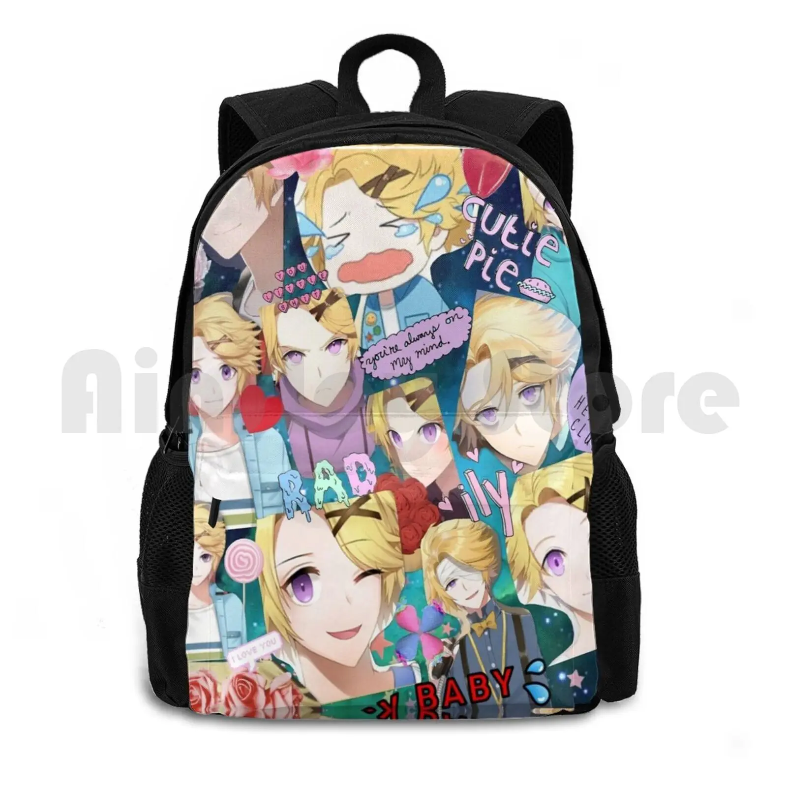 

Mystic Messenger-Yoosung Outdoor Hiking Backpack Riding Climbing Sports Bag Mystic Messenger Yoosung Kim Game Otome