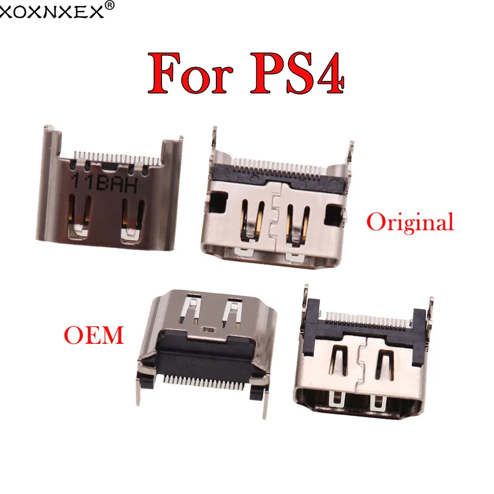 XOXNXEX 1Pcs ใหม่สำหรับ PS4ซ็อกเก็ตพอร์ต HDMI เชื่อมต่อสล็อตสำหรับ PS4ไขมันซ็อกเก็ตพอร์ต HDMI Interfac