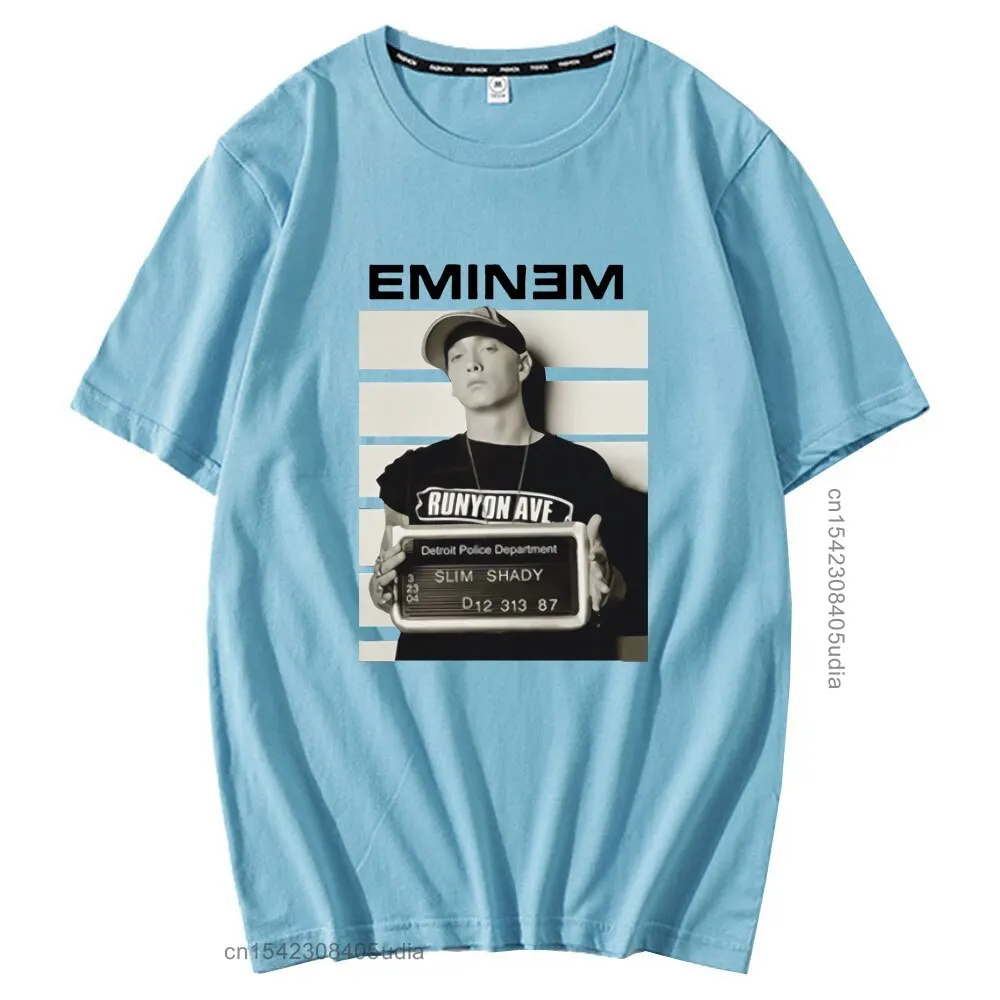 Funny Eminem T-Shirt Men Hip Hop Oversized Loose Tshirt Unisex Spring Summer Retro Harajuku T Shirt Male Kawaii Short Sleeve