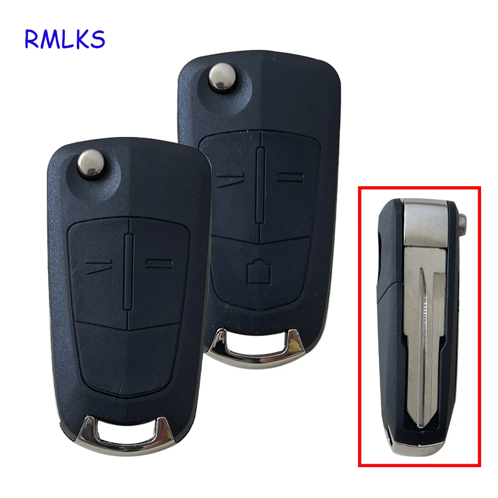 

Top Quality 2 3 Buttons Remote Flip Car Key Shell Case Fob For Opel Vectra 2003-2007 SIGNUM ZAFIRA with HU43 blade