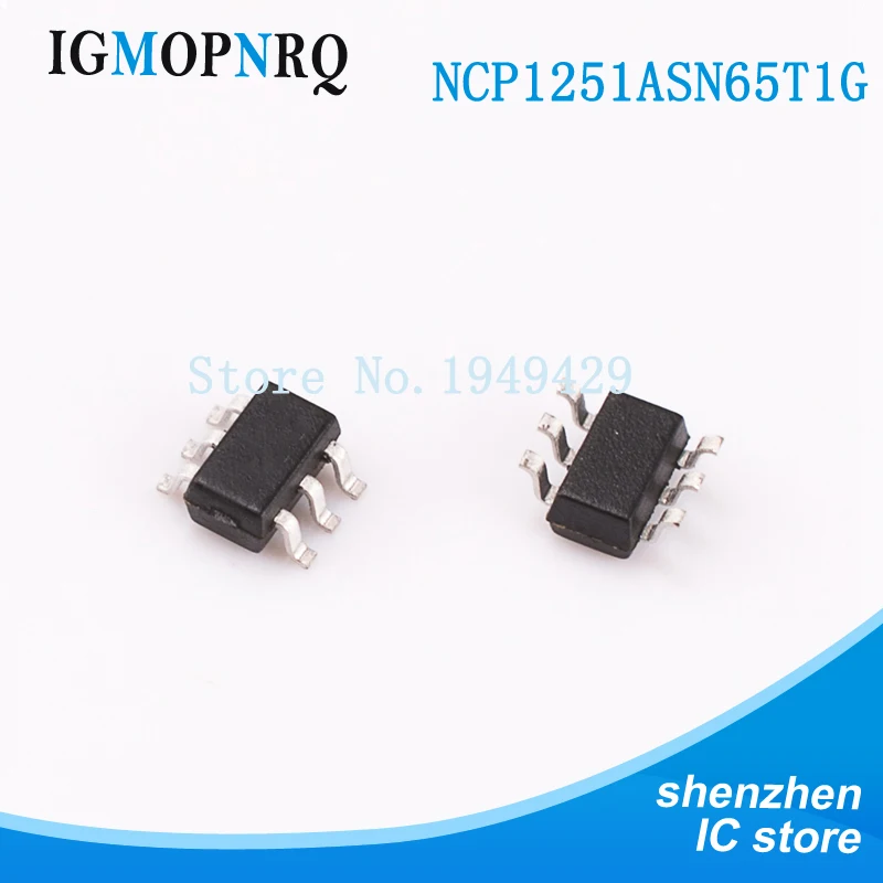 10 piezas envío gratuito NCP1251 NCP1251ASN65T1G NCP1251A SOT23-6 convertidores CA/CC OCP OVP VCC LATCH 100% nuevo original