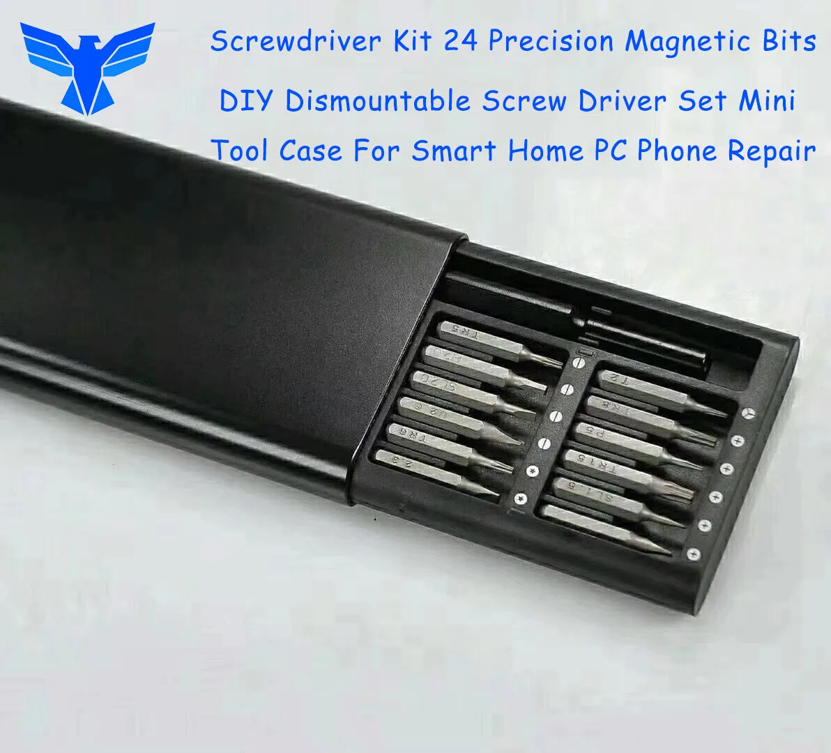 Set di cacciaviti 24in1 kit punte magnetiche di precisione cacciavite smontabile fai-da-te Mini custodia per riparazione Smart Home PC Phone
