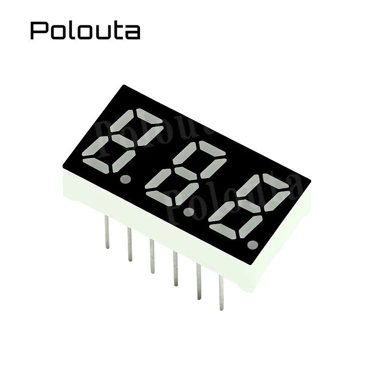 Polouta LED Display Module For Arduino 1/3/4 Digit Digital Tube 0.32 Inch Highlight Red Digital Display Tube Cathode And Anode