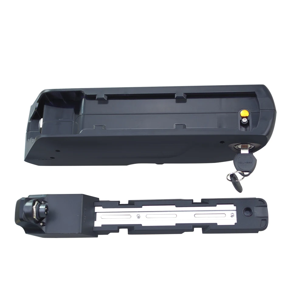 Ebike Battery Box 36v 48V 52V Down Tube Plastic Case for 50pcs 65pcs 18650 Cells Shark Style Battery Cases
