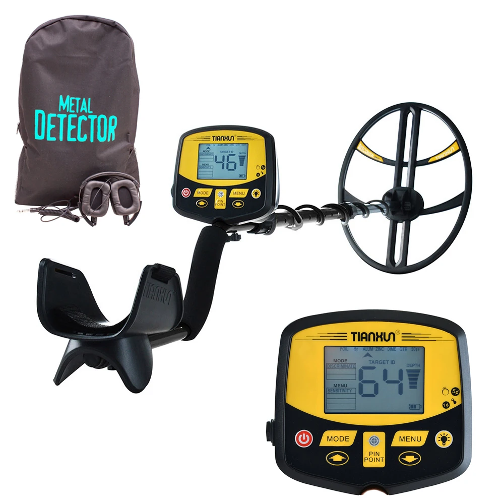Detector de Metal Subterrâneo Alta Sensibilidade e Ouro Caçador de Tesouro Scanner Profissional 5m