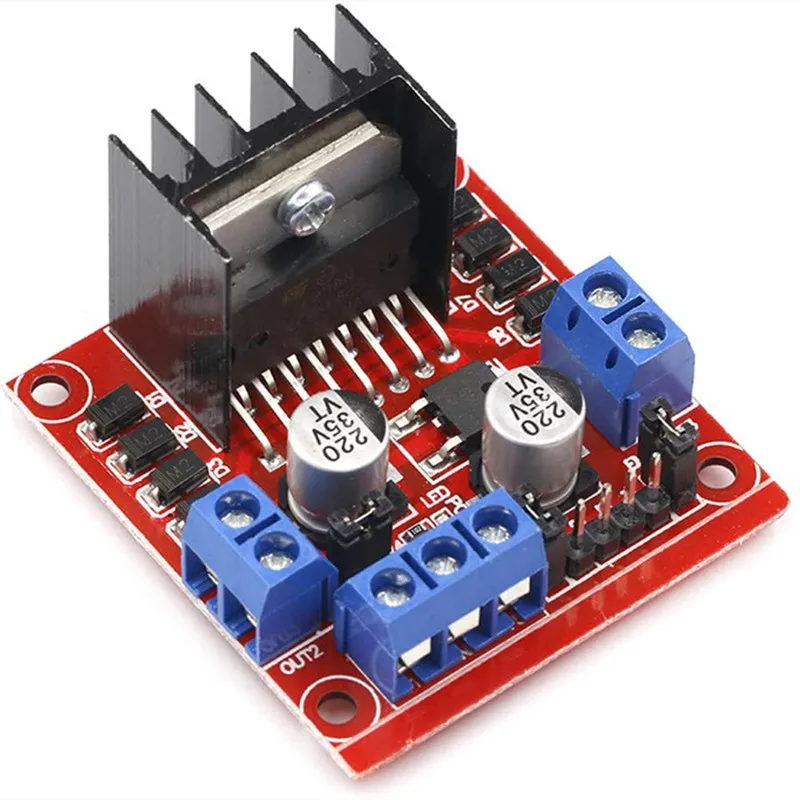5 Stks/partij L298N Motor Drive Controller Board Stappenmotor Controle En Drives Module Voor Arduino Smart Car Power Mega Mega2560