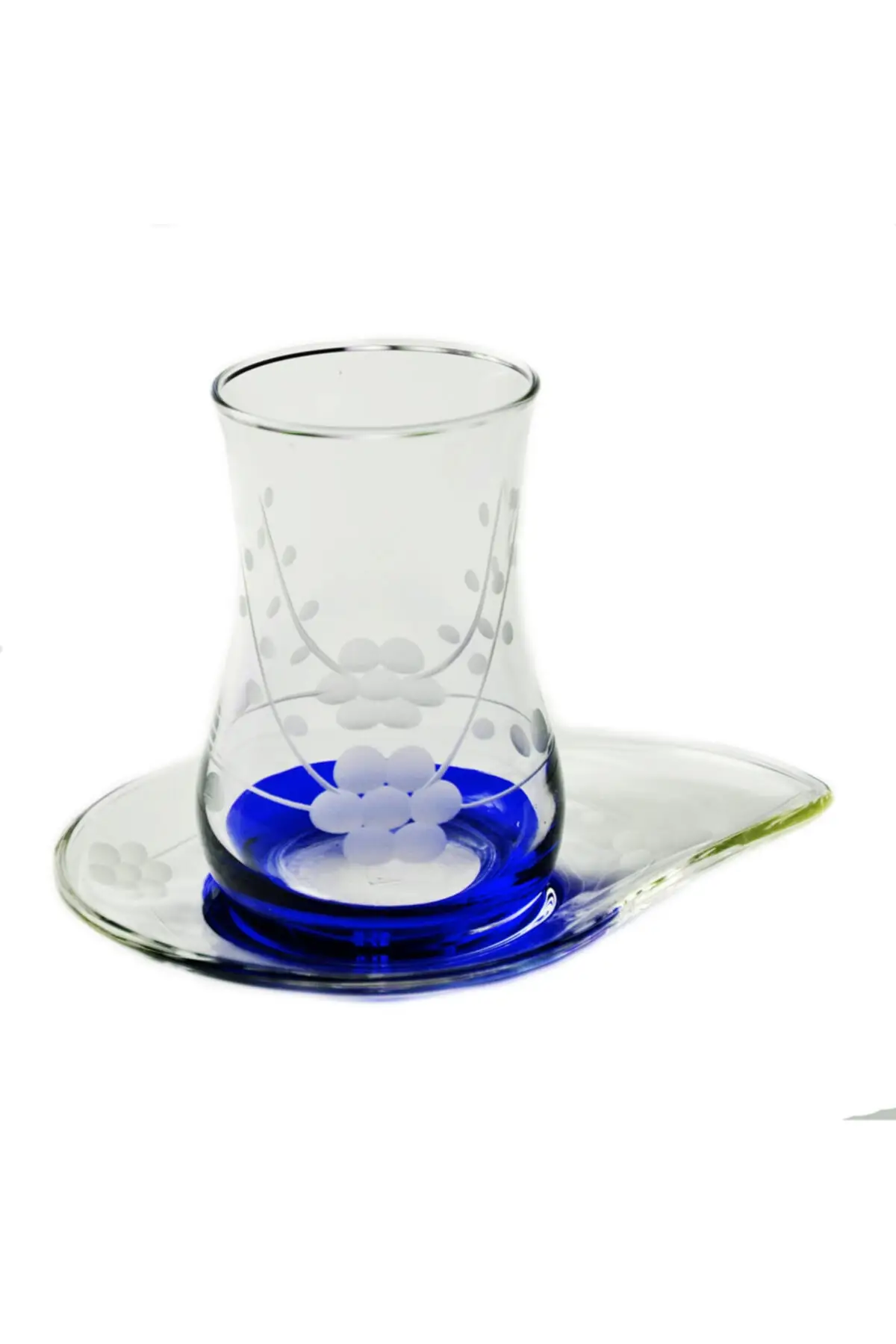 Uras 13-Piece Nature (Blue) Tea Set Kit English Tea Cup Glass Cup