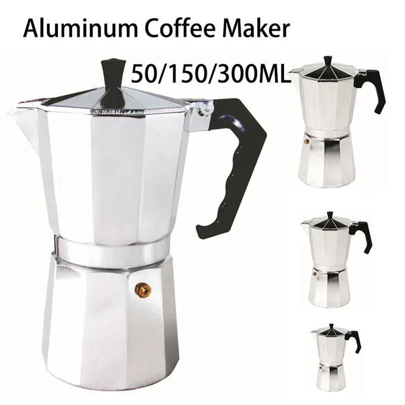 وعاء قهوة موكا موقد ماكينة الاسبريسو الحرارية إبريق إبريق الألومنيوم موكا اسبريسو Percolator مقهى غلاية ماكينة إعداد الشاي