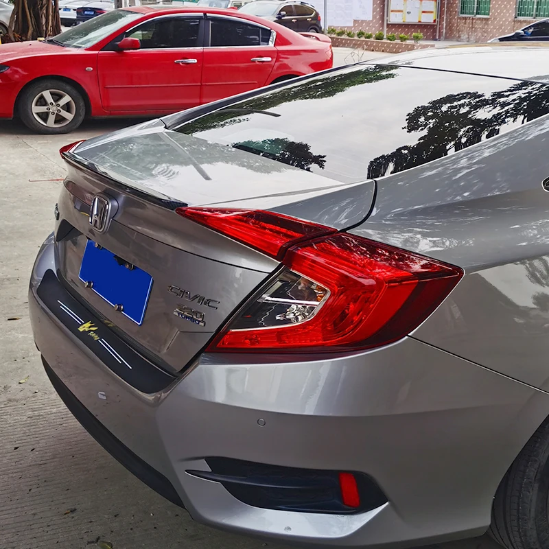 2016 2017 2018 2019 for honda civic spoiler rear spoiler high quality ABS spoilers by DIY color carbon fiber color