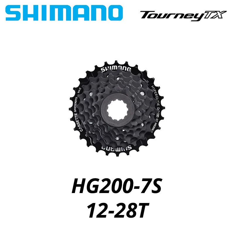 Shimano TOURNEY TX HG200 CS 7 8-Gang-Kassettenritzel CS-HG200 7s 8S 8V 7V 12-28T 12-32T Mountainbike MTB-Ketten 32T 28T – Detail 3