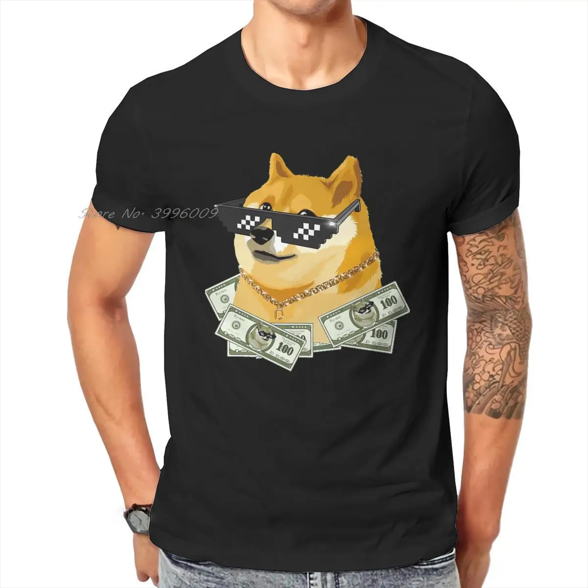 Crypto Cryptocurrency DogeCoin Doge T Shirt Classic Grunge Summer Big size Cotton Men's Tops Harajuku O-Neck TShirt