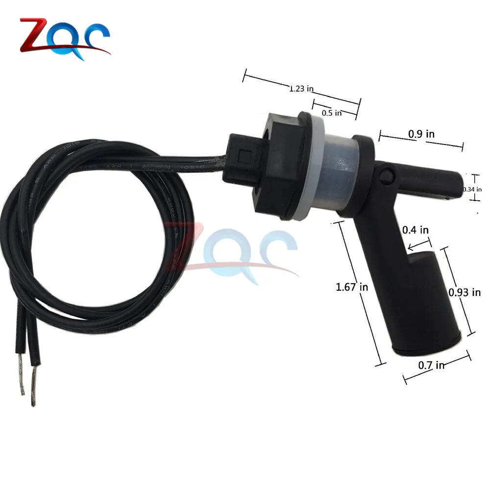 A/B/C/D/E/F Type Low Pressure Water Level Switch 100V Liquid Level Sensor PP Plastic Float Switch for Fish Tank Pool Aquarium