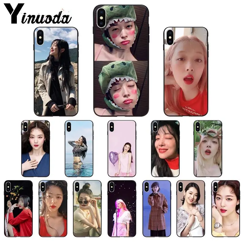 

Yinuoda Sulli Singer TPU Soft High Quality Phone Case for iPhone 6S 6plus 7 7plus 8 8Plus X Xs MAX 5 5S XR 11 11pro max