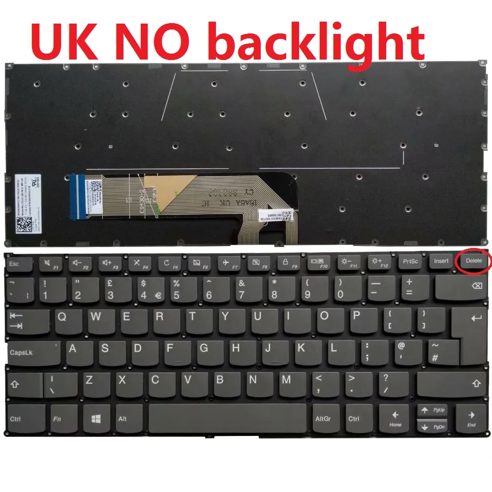 Teclado de ee. Uu./reino unido/SP/español para LENOVO Yoga 530-14ARR 530-14IKB 530S-15 530S-15IKB 530s-15ISK 30S-14 C340-14IWL, C340-14IML