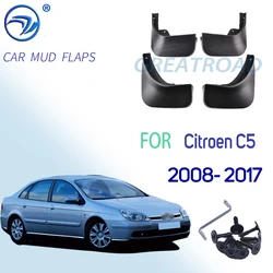 OVERE Car Front Rear Mudguards For Citroen C5 2008 2009 2010 2011 2012 2013 2014 2015 2016 2017 Accessories Mudflap Styling