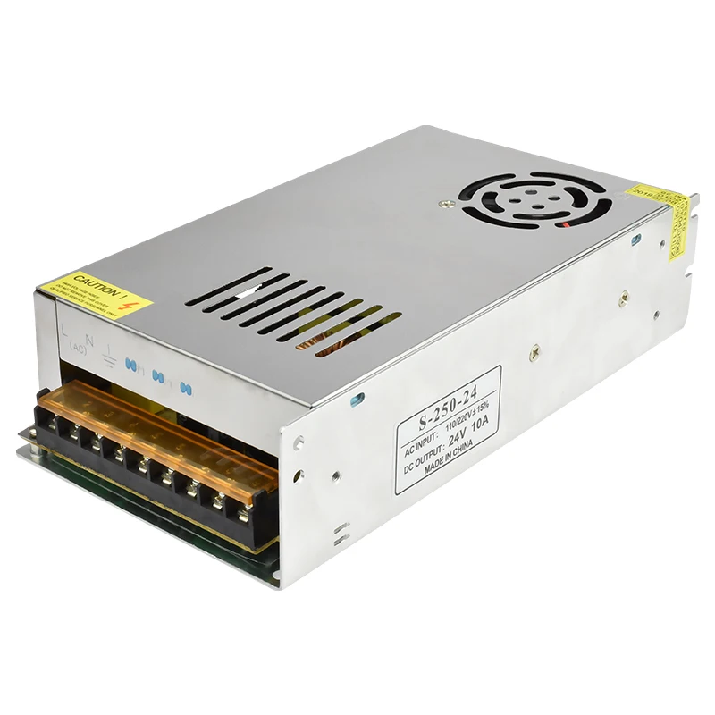 Motor 220V AC Power Supply 24V 10A Adjustable Switching Power Supply AC110V/220V To 24V Security LED Switching Power Supply