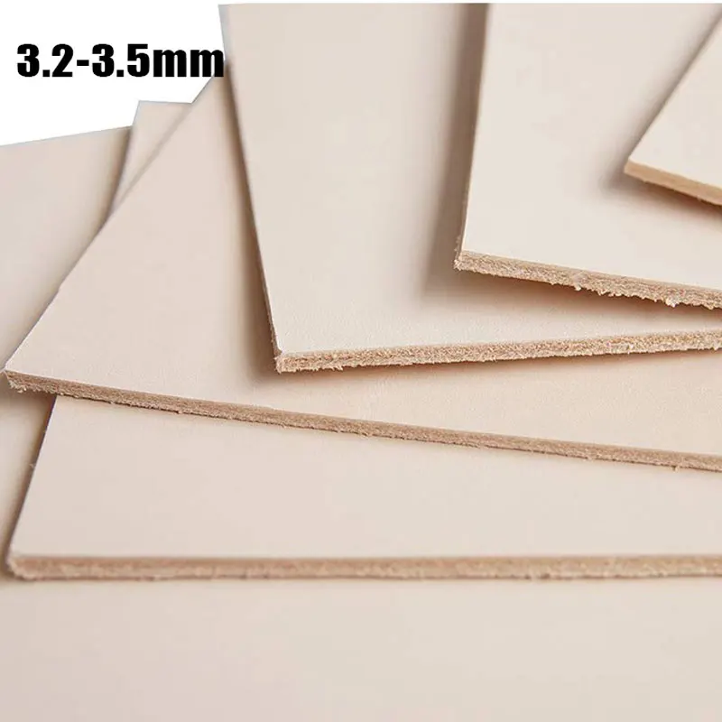 3-3.5mm Thick Cowhide First Layer of Leather Crazy Horse Leather Material DIY Hand Leathercraft Vintage Veg Tanned Leather Piece