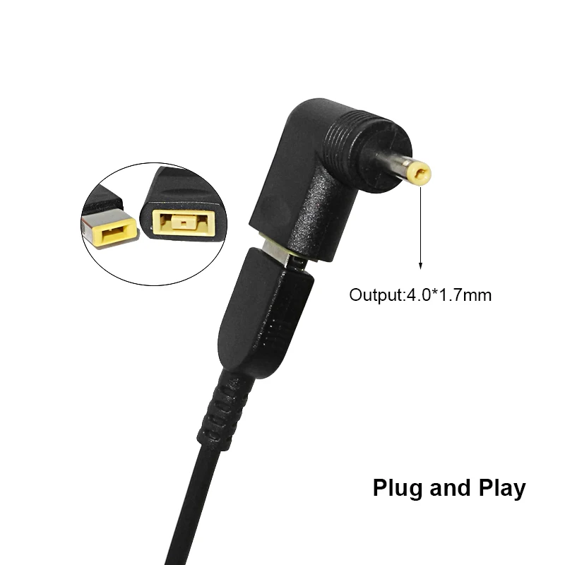 محمول محول الطاقة موصل تيار مستمر مربع التوصيل أنثى إلى 5.5x2.5 4.0x1.7 7.9x5.5 مللي متر ذكر جاك محول ل Asus لينوفو دفتر