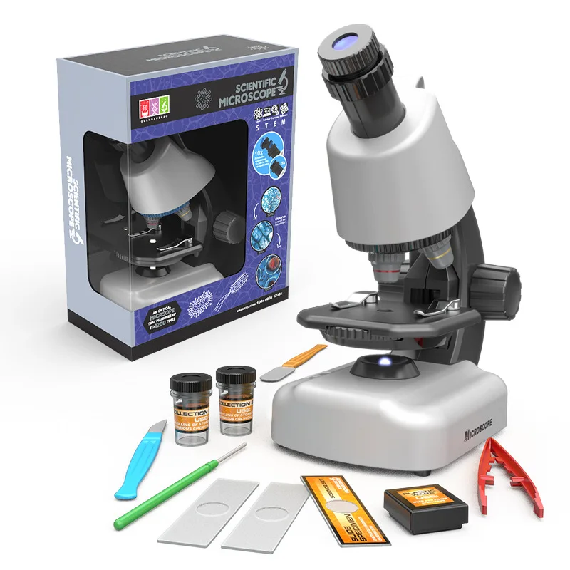 

Children's educational microscope science experiment student learning introduction microscope high-definition high magnification