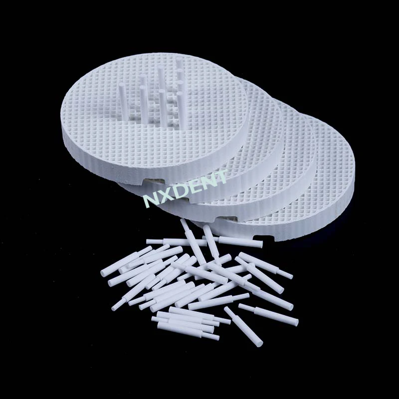 2Pcs Dental Honeycomb Firing Trays with 20 Zirconia Ceramic Pins Dental Plate Holder Dental Technician Supplies