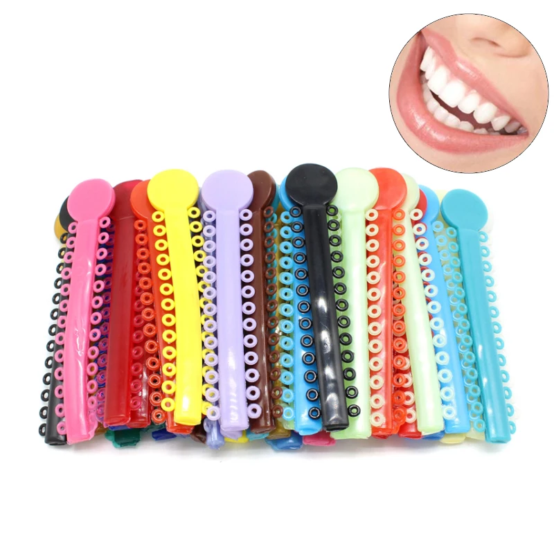 

1040 Pcs / Pack Dental Orthodontic Ligature Ties Elastic Rubber Bands Varieties Colors To Choose From Dentistry Product