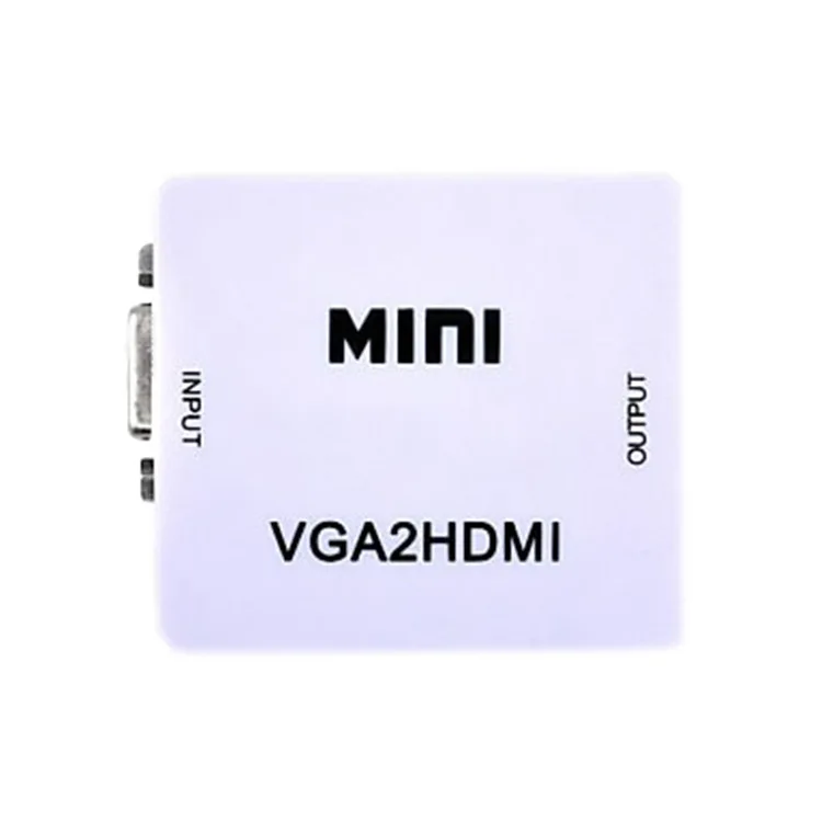 Mini HD AV to VGA Video Converter  to VGA AV2HDMI-compatible Video Converter Conversor with 3.5mm Audio to PC HDTV Converter