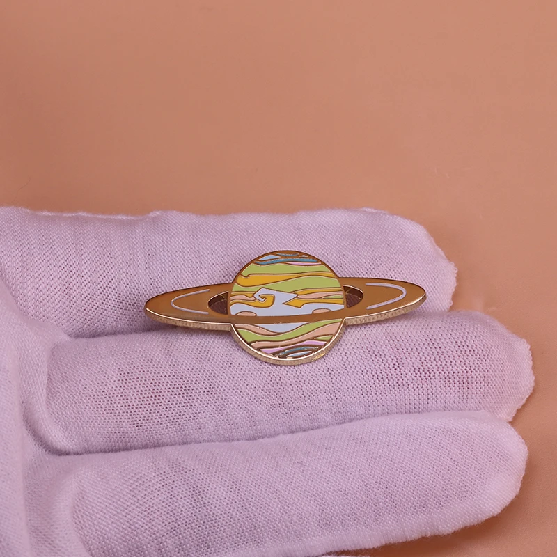 Universe Collection: Planet Hard Enamel Pins Saturn Space Science Lover Gorgeous Decor