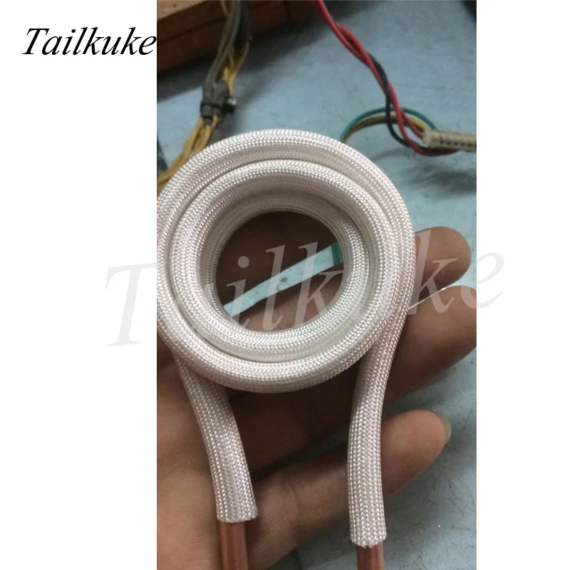 High Frequency Machine Induction Heating Coil Water Drill Gear Turning Tool Heating Coil Flat Coil Copper Tube Induction Coil