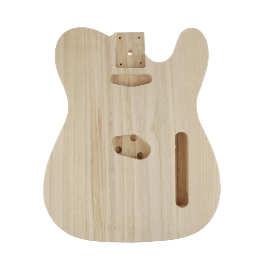 Unfinished Handcraft Electric Bass Guitar Wood Body Barrel for Telecaster Style DIY Electric Guitar Body Parts Accessory