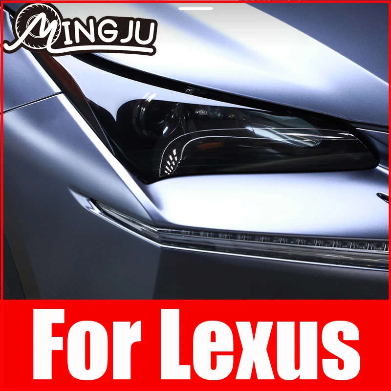 

TPU Car Headlight Film Protective Sticker for Lexus NX RX GS IS CT ES gx LS LX UX Car lamp film black transparent Accessories