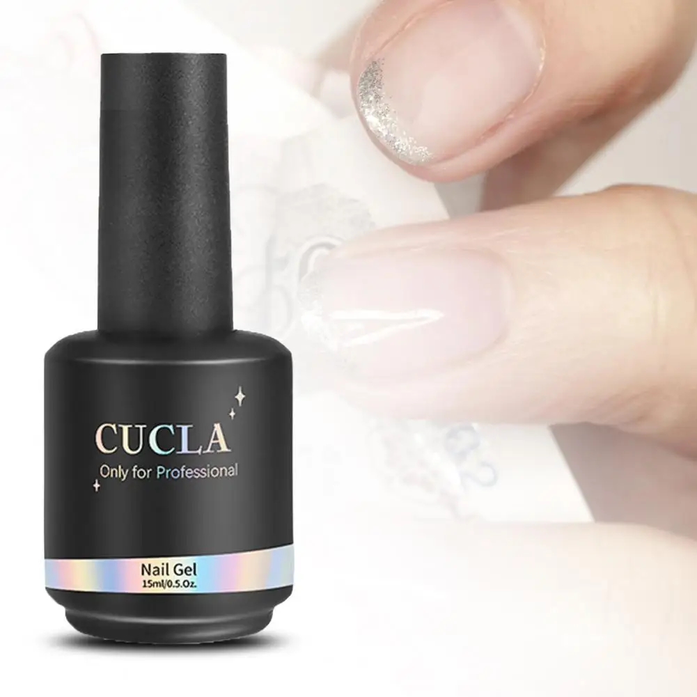 15ML CUCLA Nail Extension Glue Long Lasting Beautiful Resin Soak-off UV Foil Top Gel Manicure Gel Polish