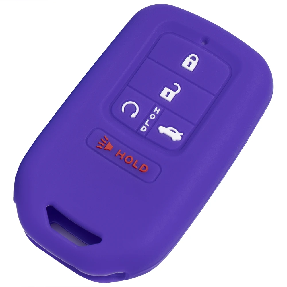 Silicone Remote Key Cover Protective Case Fob for 2022 Honda Accord Pilot Civic 2018 2019 5 Button Keyless Entry Remote Starter