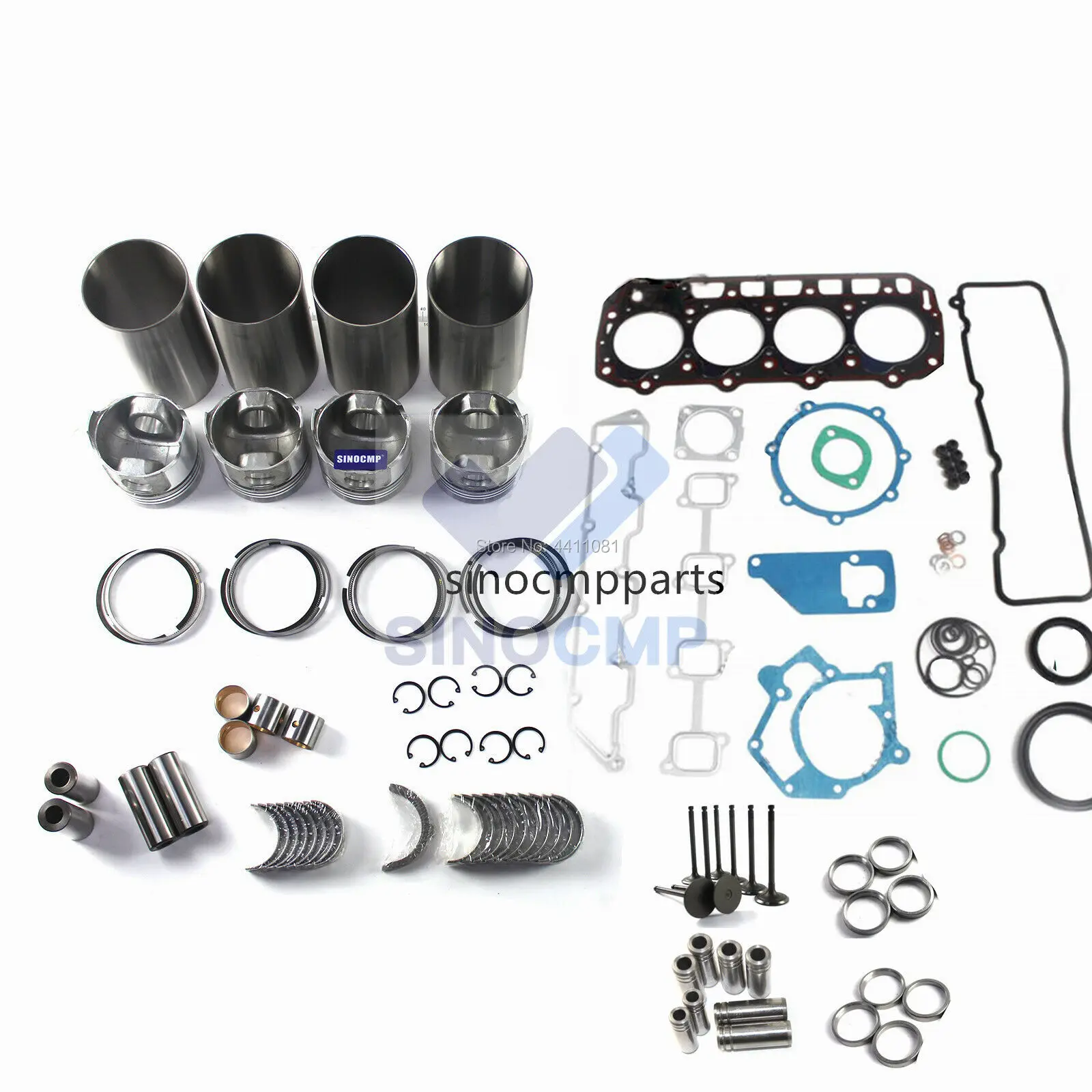 

4TNE92 4TNE92-NMH 4TNE92-HRJ Engine Overhaul Rebuild Kit For Komatsu TCM FD18 H60FT 2.0 HFT Forklift 129904-22120